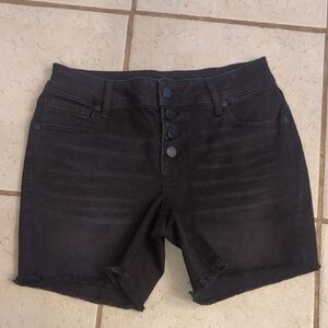 M Jeans By Maurice's Women's Black Denim Shorts